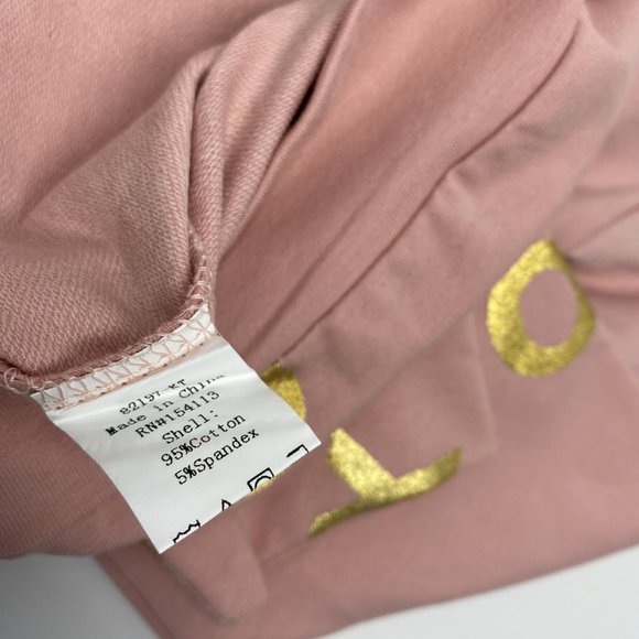 NWT Elastic Waist Joggers & Top w/ XO Foil - Picture 5 of 7